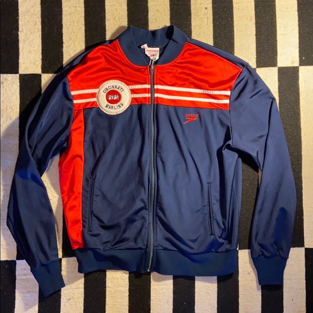 Vintage Pepsi Marlins Speedo Athletic Jacket